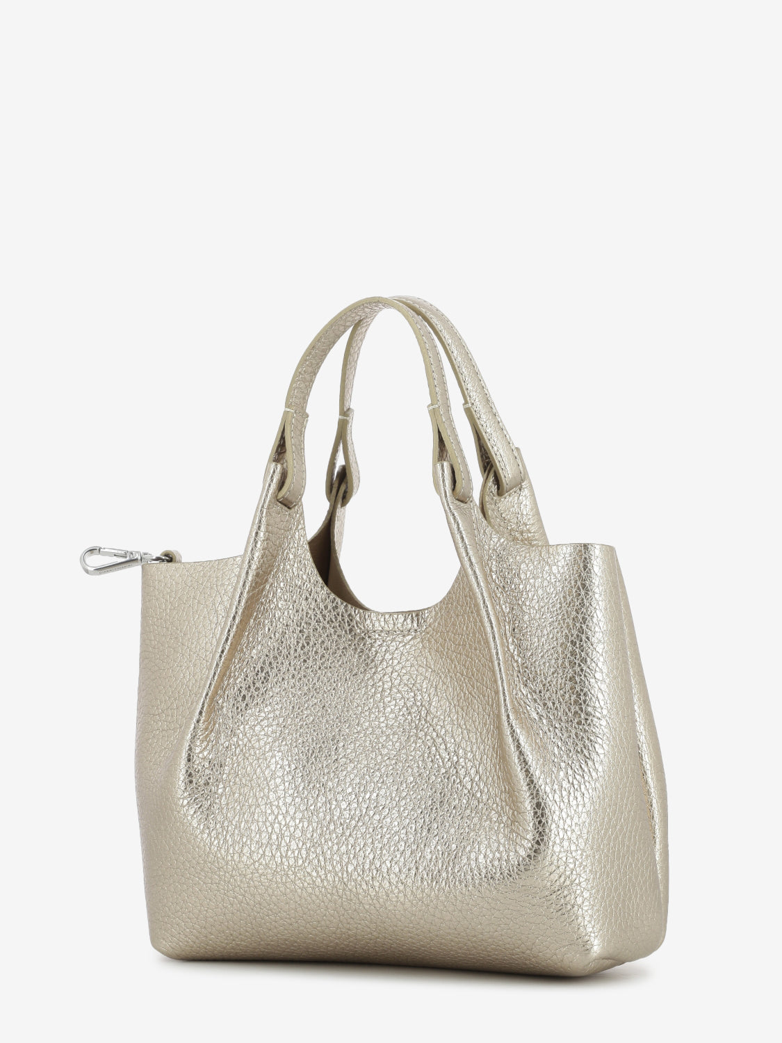 Borsa Dua in pelle laminata mirage