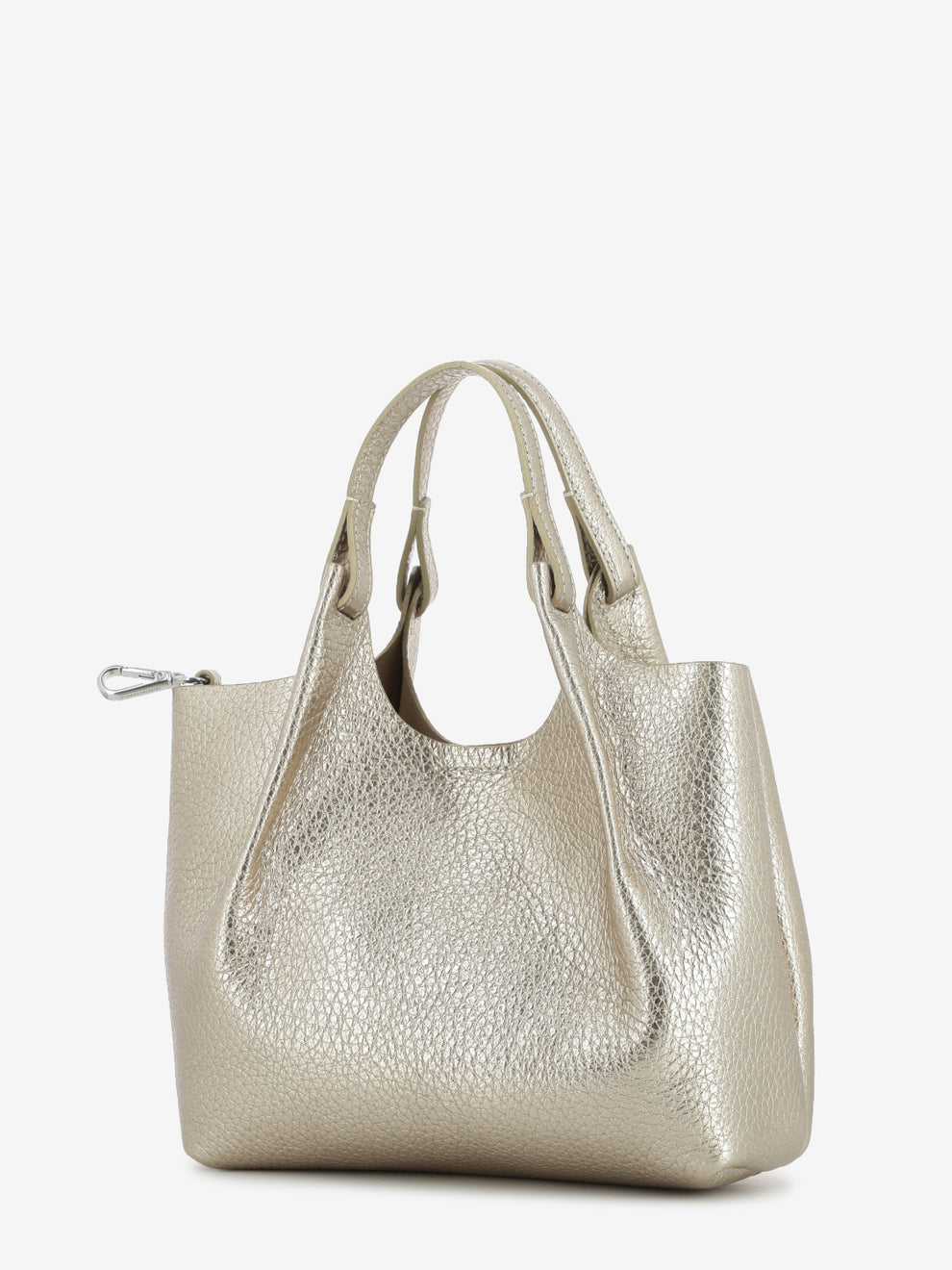 Borsa Dua in pelle laminata mirage
