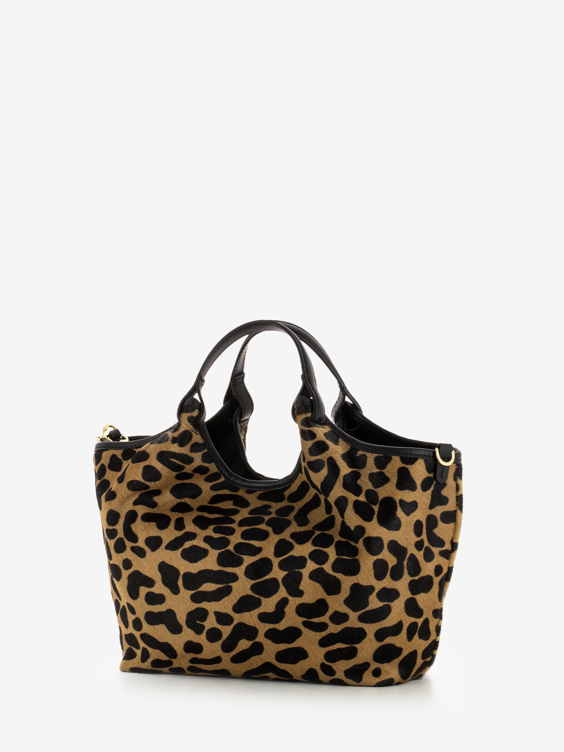 Borsa Dua in pelle leo / nero