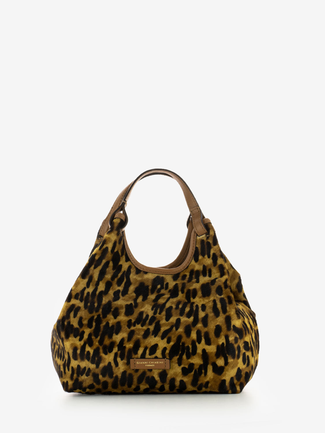 Borsa Dua in pelle lince / cuoio