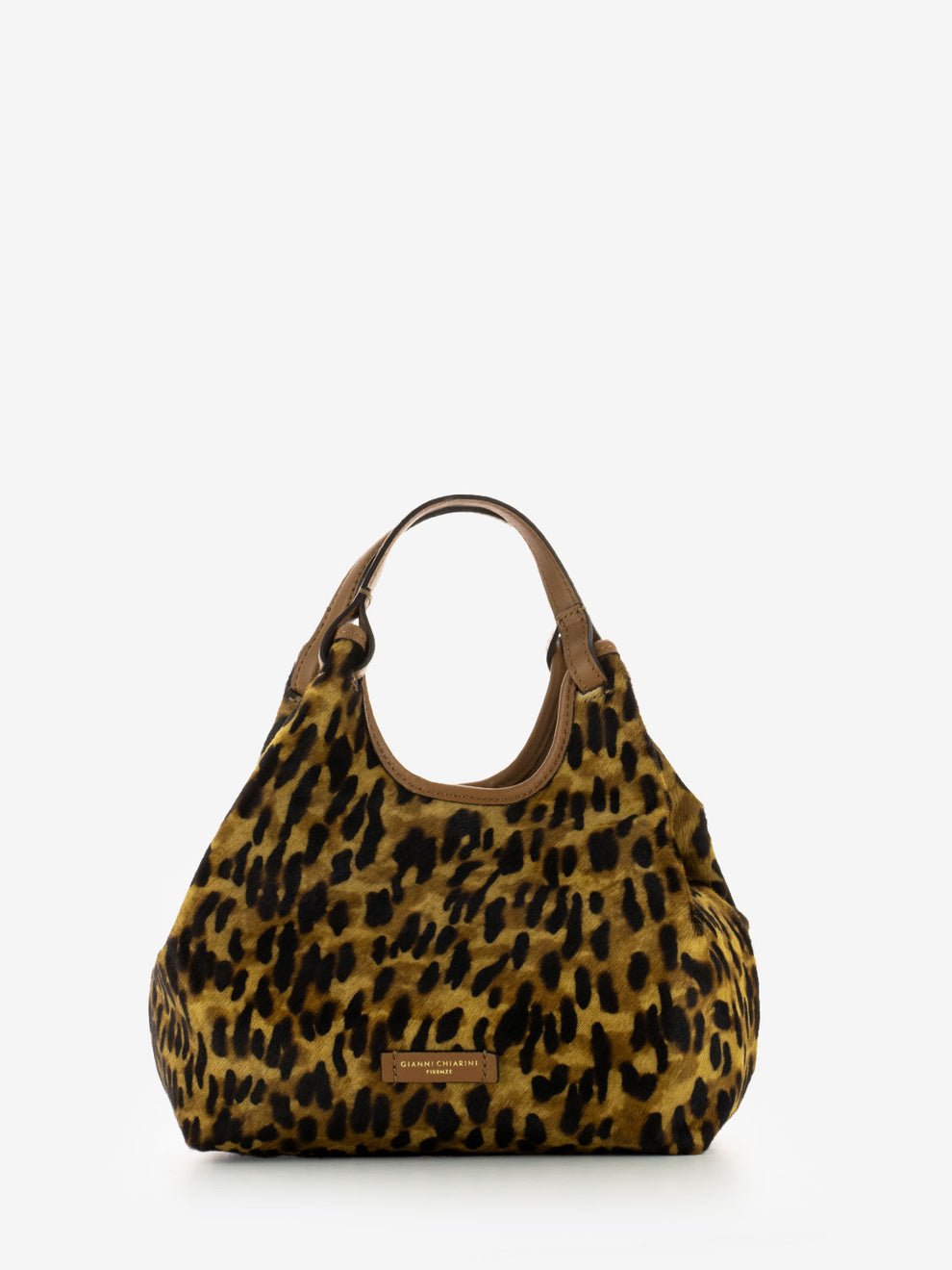 Borsa Dua in pelle lince / cuoio
