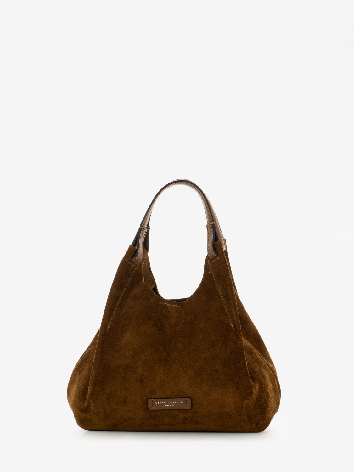 Borsa Dua in suede cognac