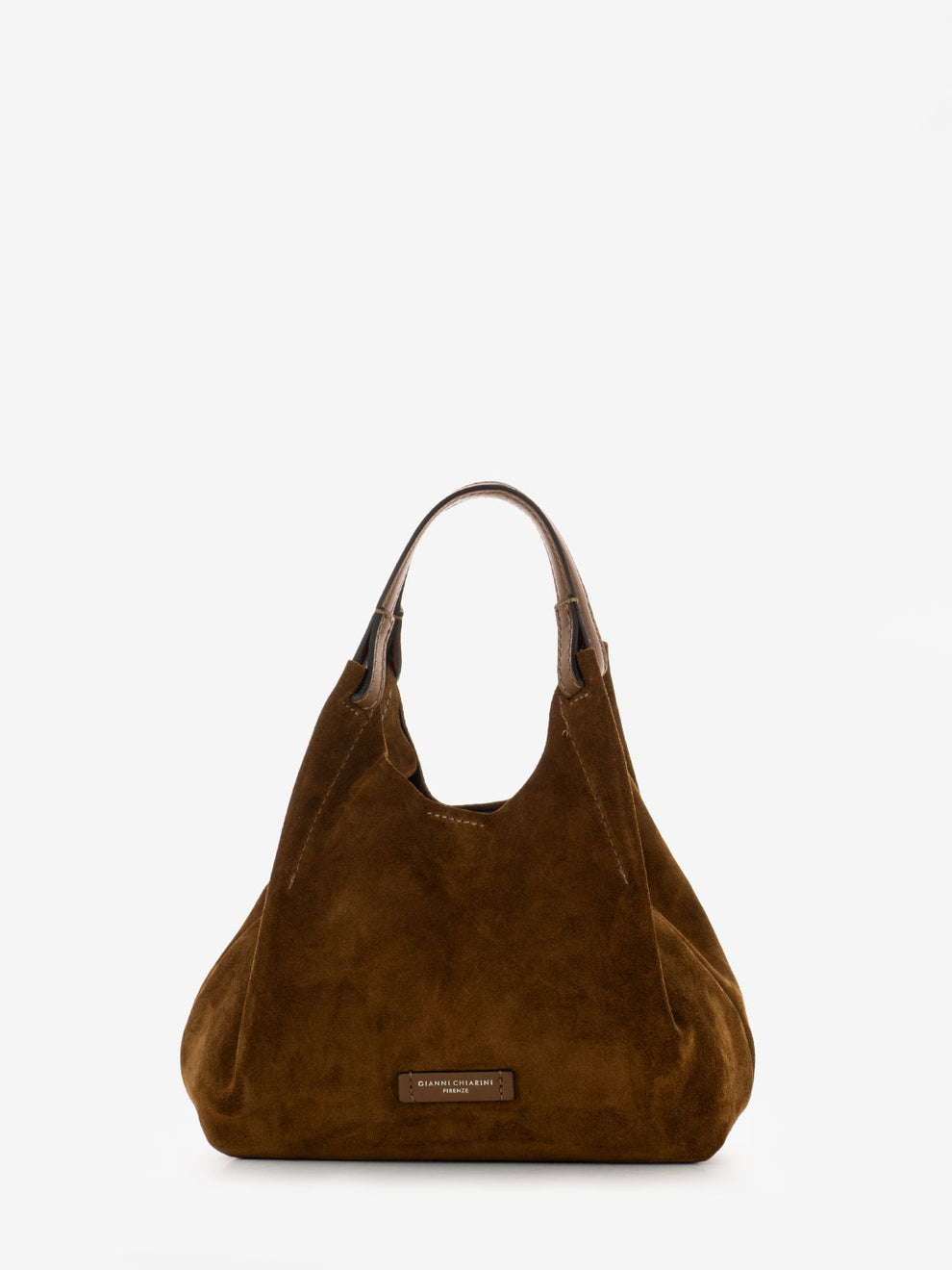 Borsa Dua in suede cognac