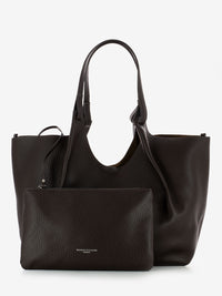 Dua large bag in espresso / beaver leather