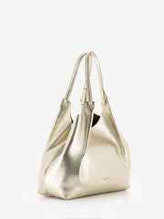 GIANNI CHIARINI - Borsa Dua large in pelle gold / caramello
