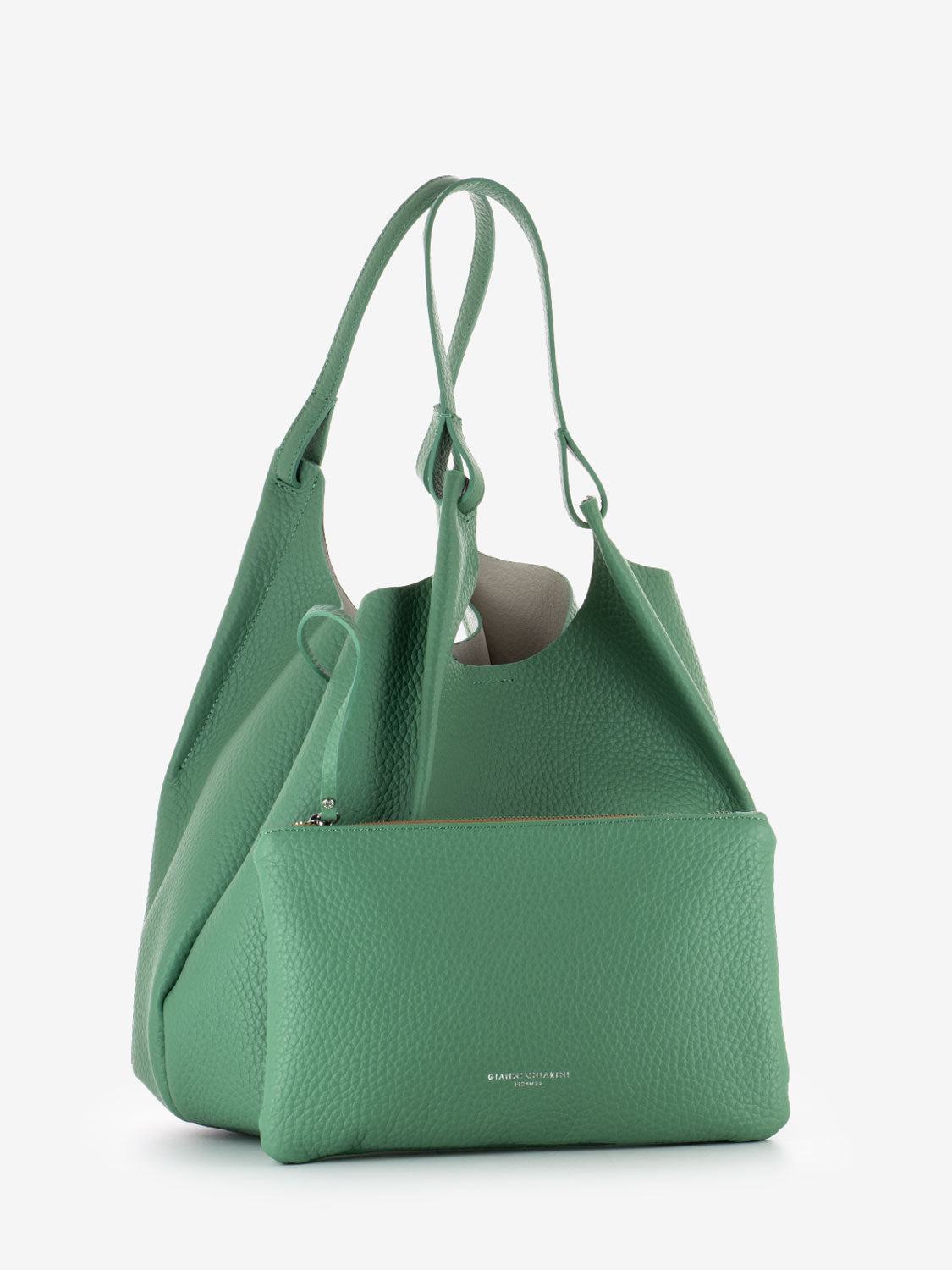Borsa Dua large in pelle menta