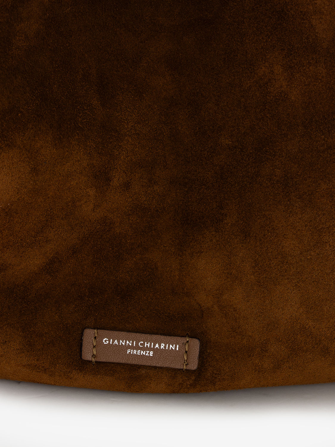 Borsa Dua large in suede cognac