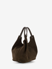 GIANNI CHIARINI - Borsa Dua small in camoscio cioccolato