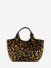 GIANNI CHIARINI - Borsa Dua small in cavallino leopardata