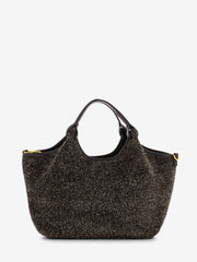 GIANNI CHIARINI - Borsa Dua small in suede brown