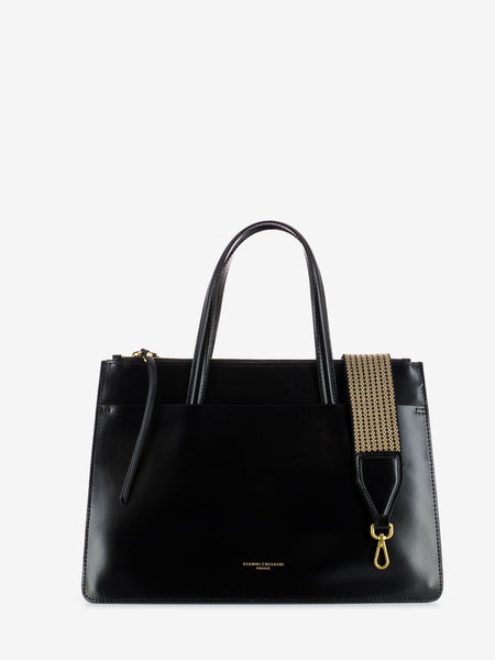 Borsa Empire in pelle nera