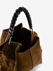 GIANNI CHIARINI - Borsa Era large in suede cognac