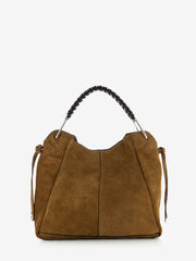 GIANNI CHIARINI - Borsa Era small in suede cognac