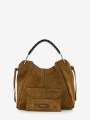 GIANNI CHIARINI - Borsa Era small in suede cognac