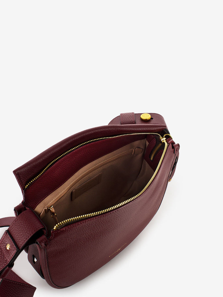 GIANNI CHIARINI - Borsa Ginevra in pelle bordeaux