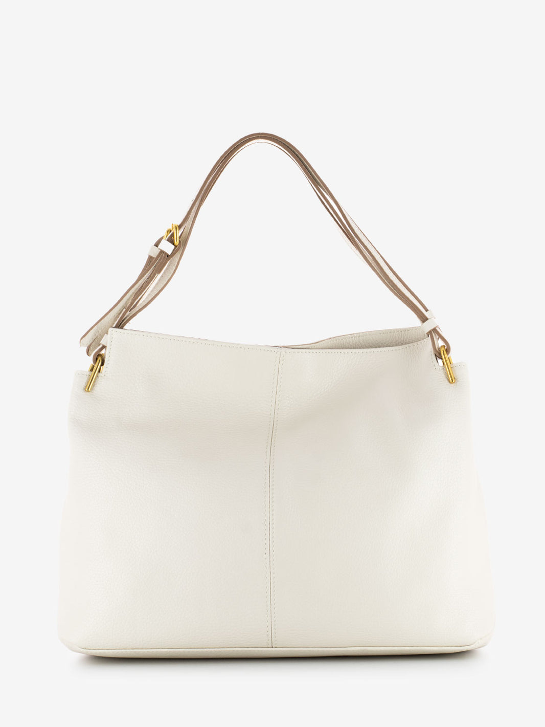 Leila marble shoulder leather bag