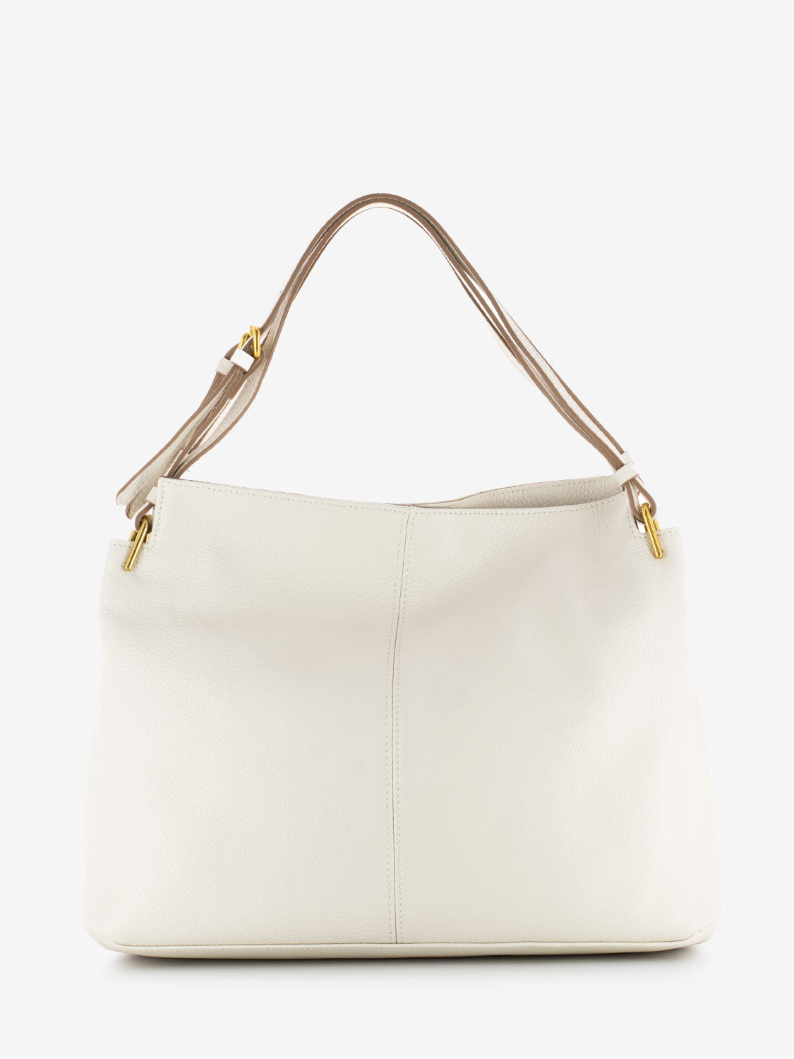 Leila marble shoulder leather bag