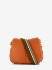 GIANNI CHIARINI - Borsa in pelle Helena round corallo