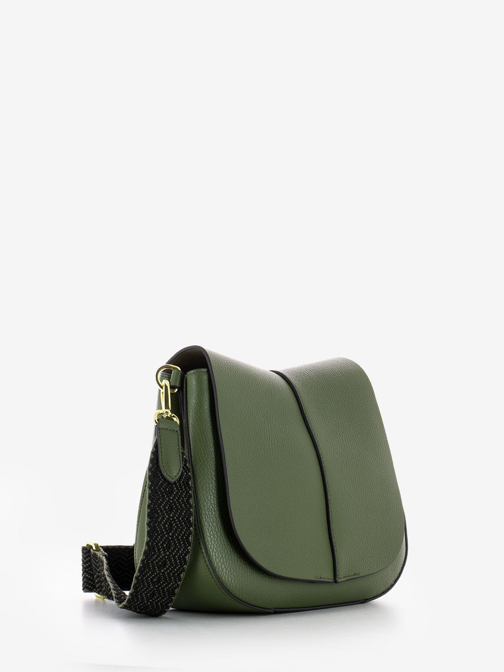 Borsa in pelle Helena round deep fir