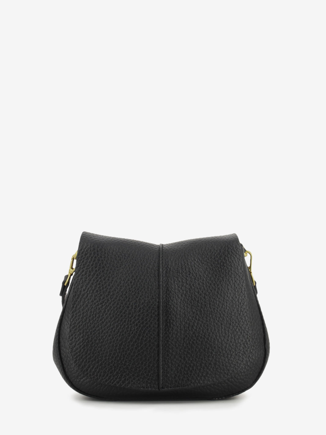 Borsa in pelle Helena Round nera
