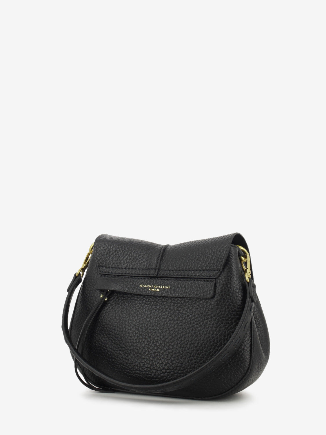 Borsa in pelle Helena Round nera