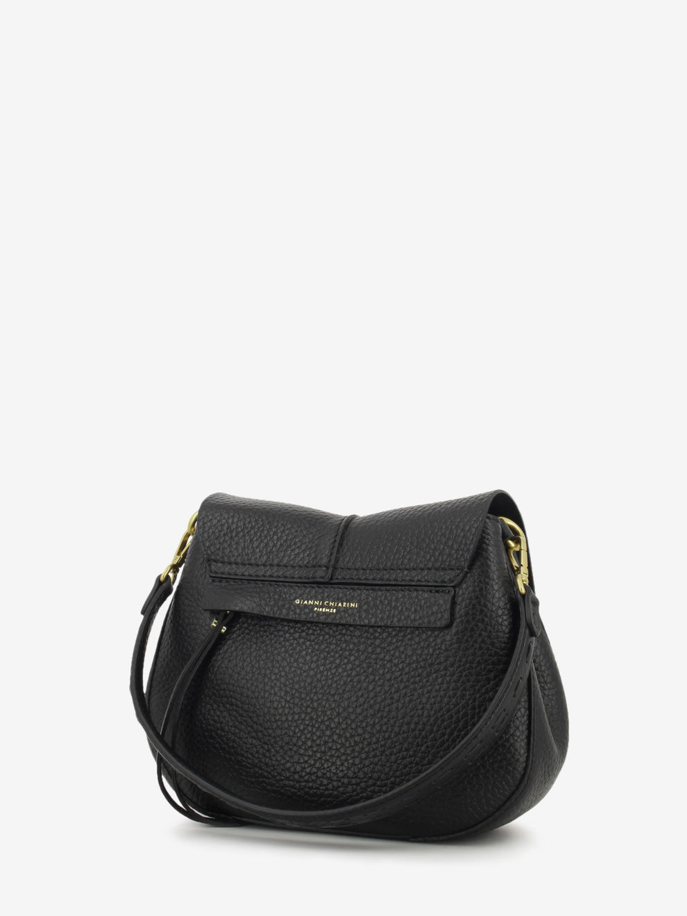 Borsa in pelle Helena Round nera