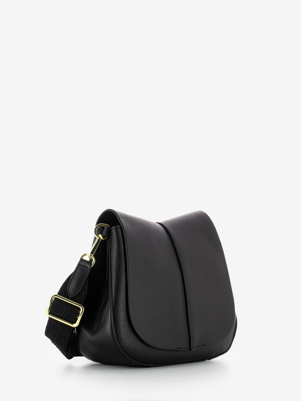 Borsa in pelle Helena round nero