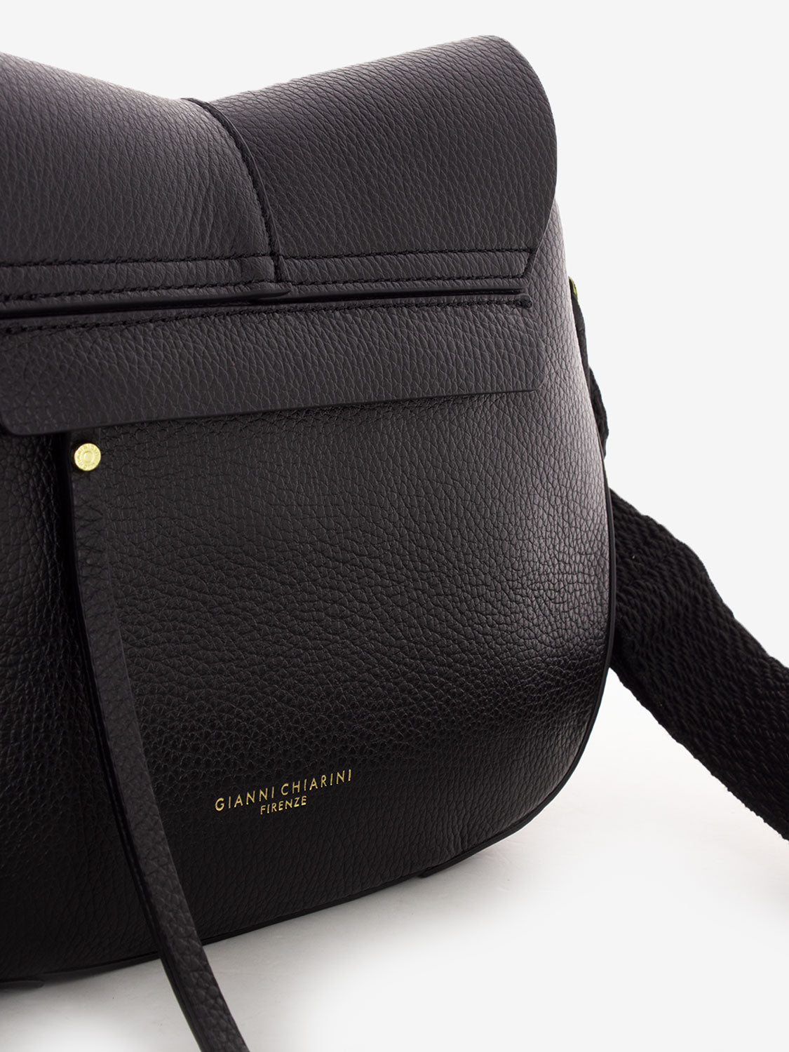 Borsa in pelle Helena round nero