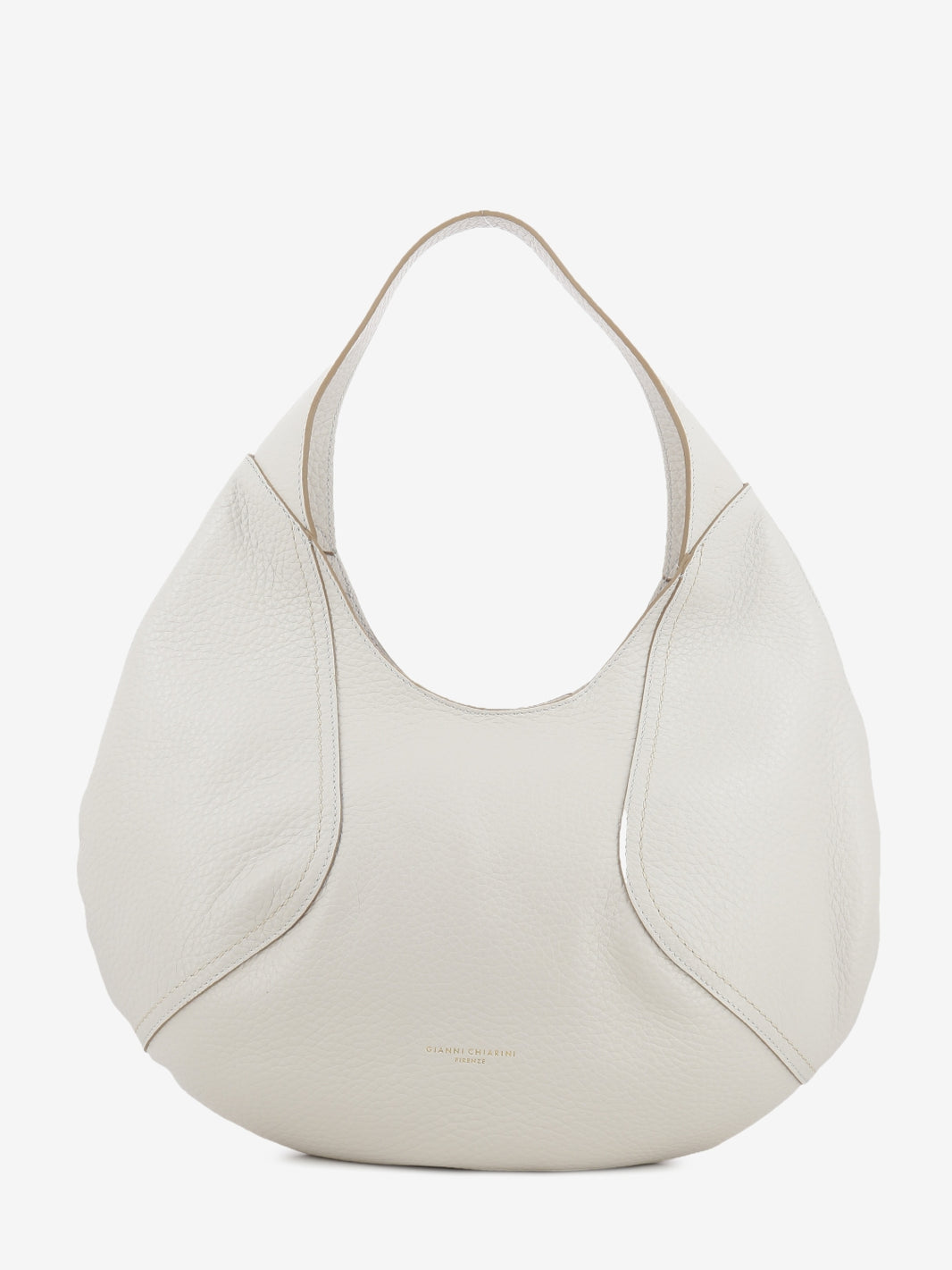 Borsa in pelle martellata Zeudi sabbia