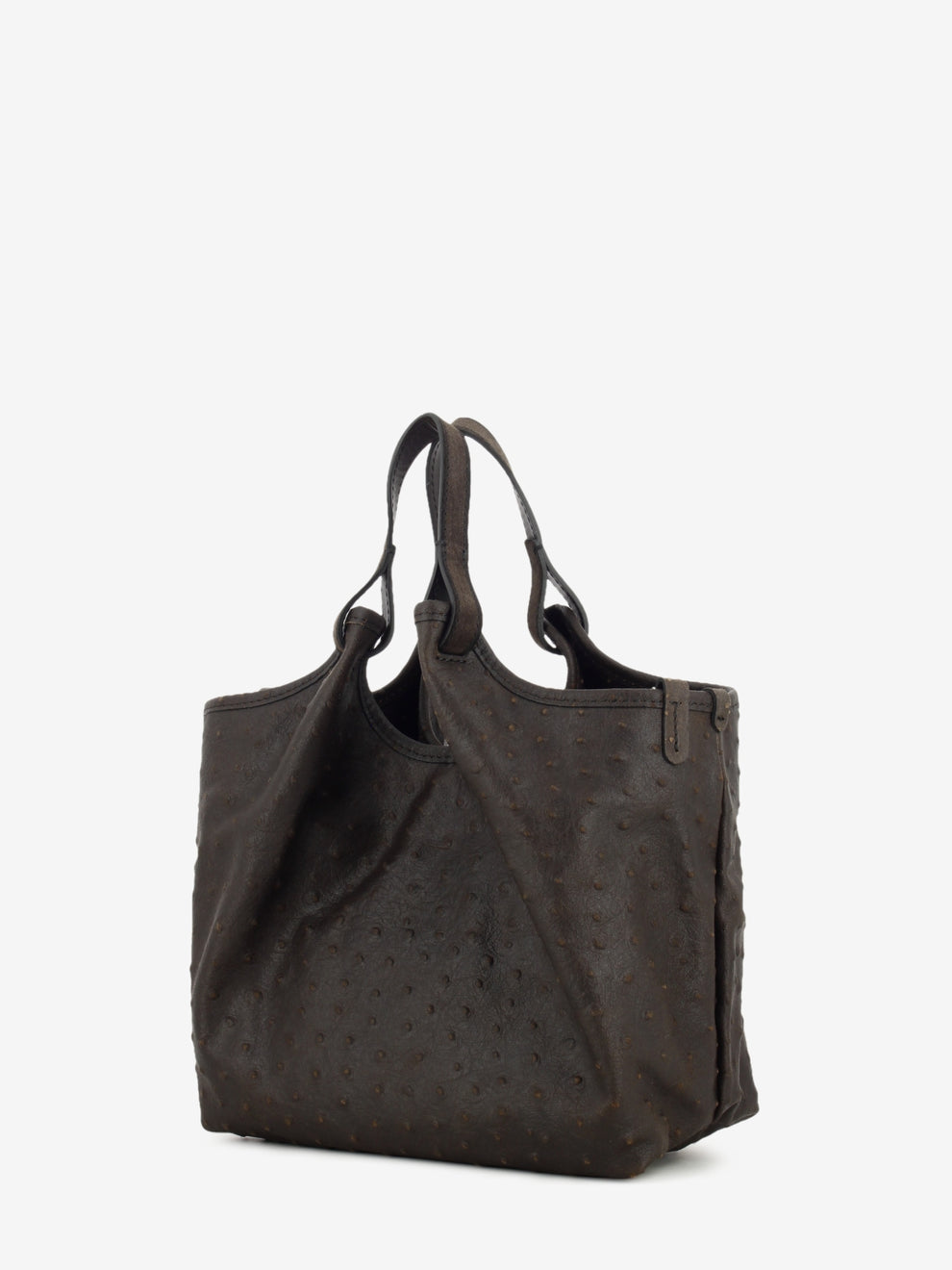 Borsa in pelle Stemu Dua espresso