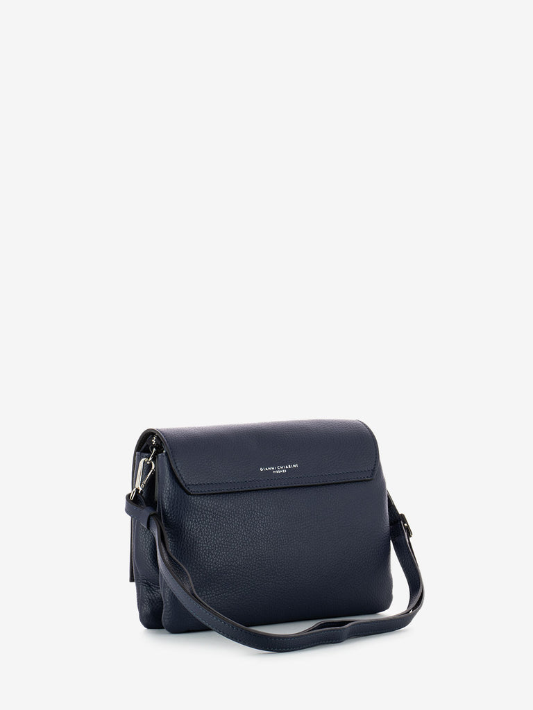 GIANNI CHIARINI - Borsa in pelle Three navy