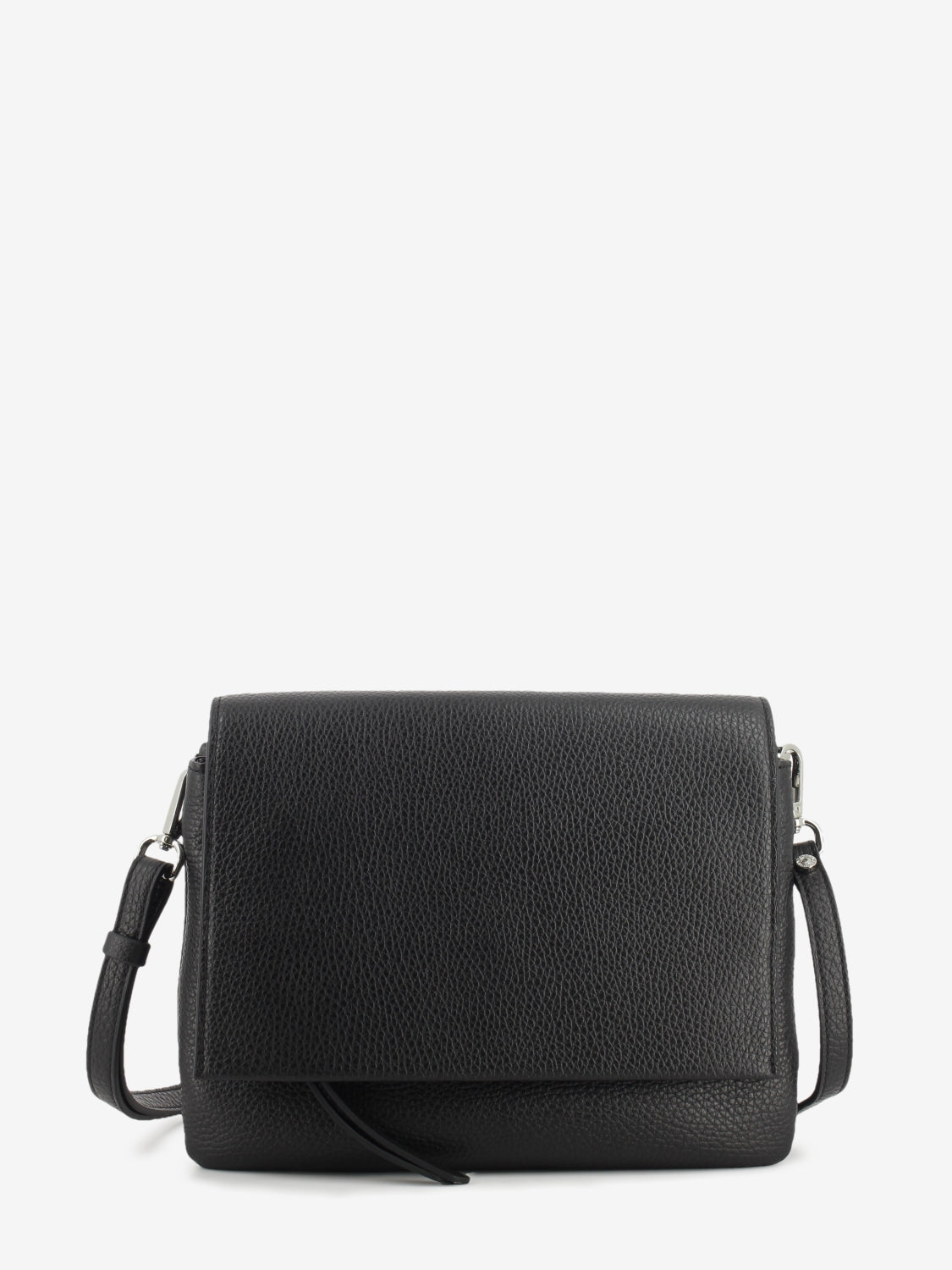 Three black leather bag