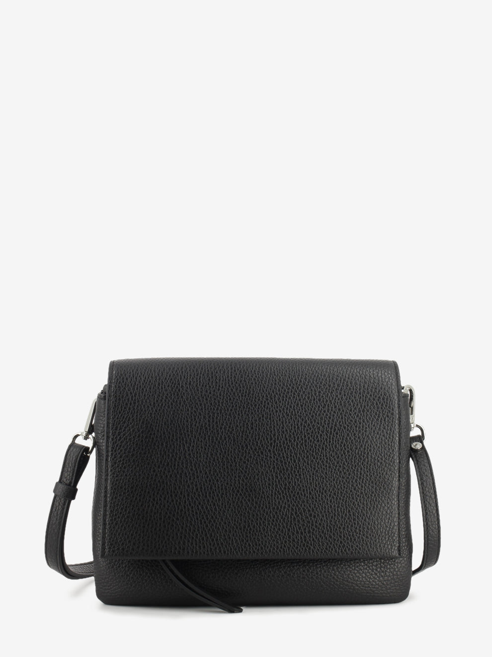 Three black leather bag