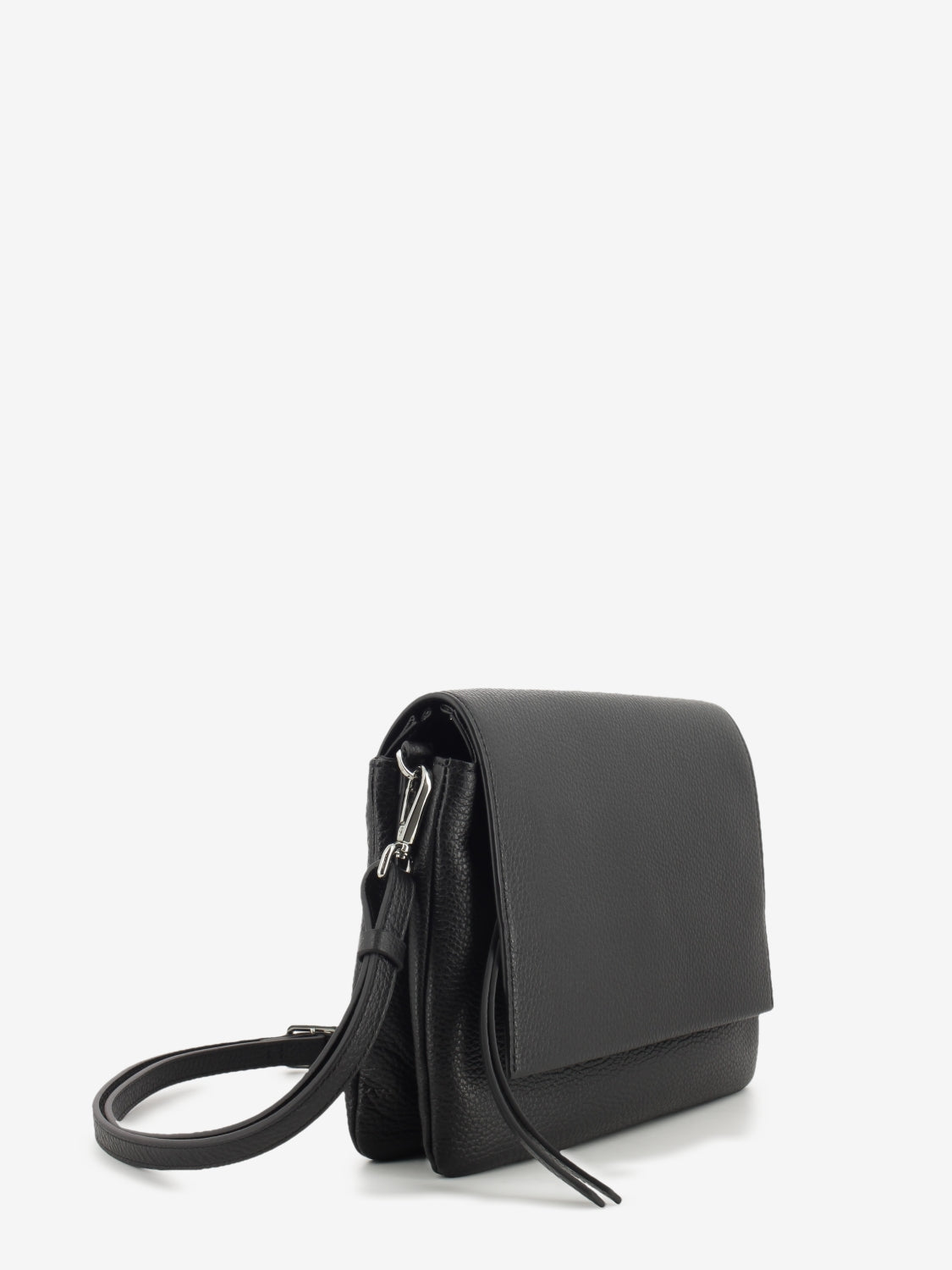 Three black leather bag