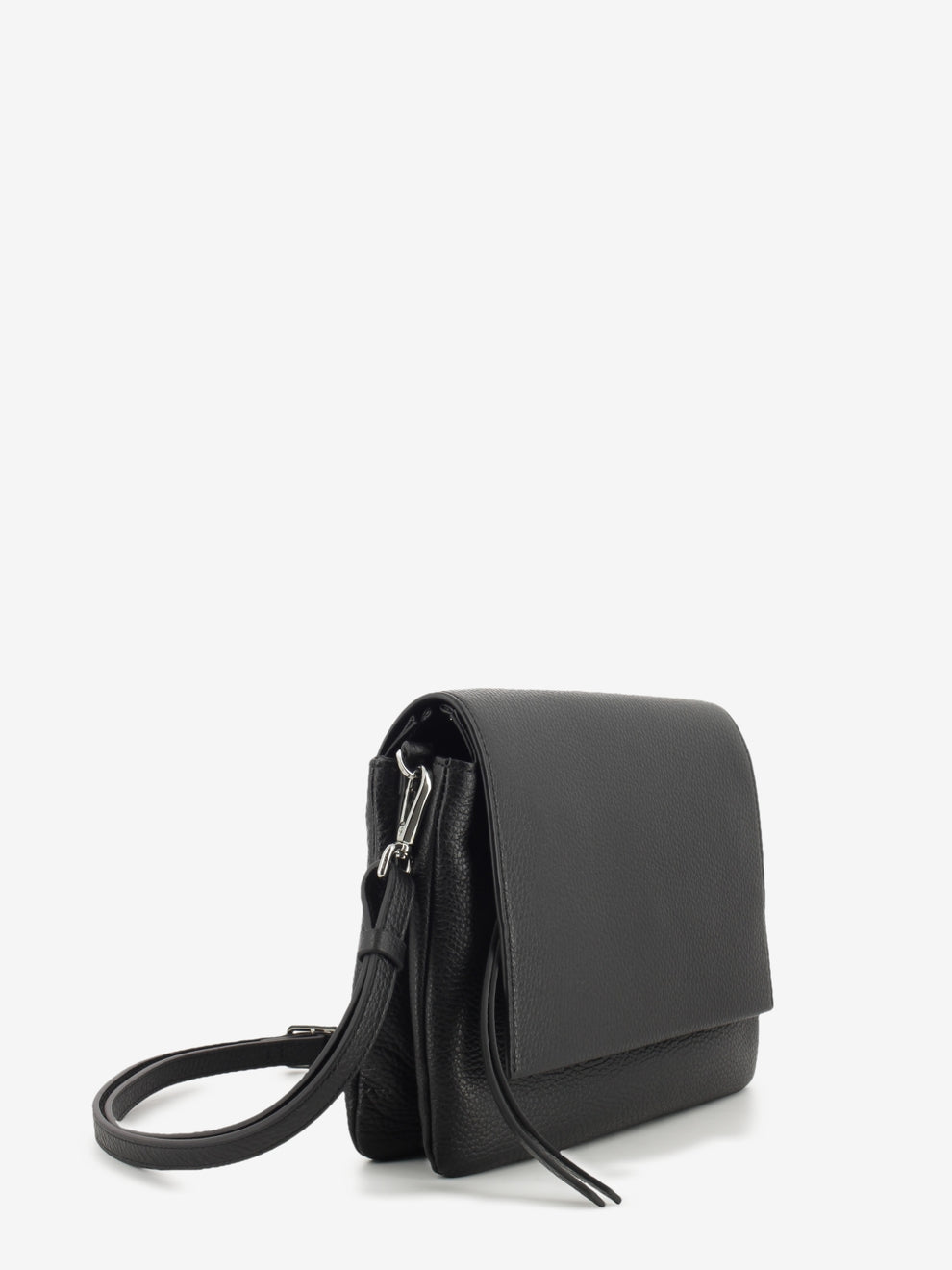 Three black leather bag