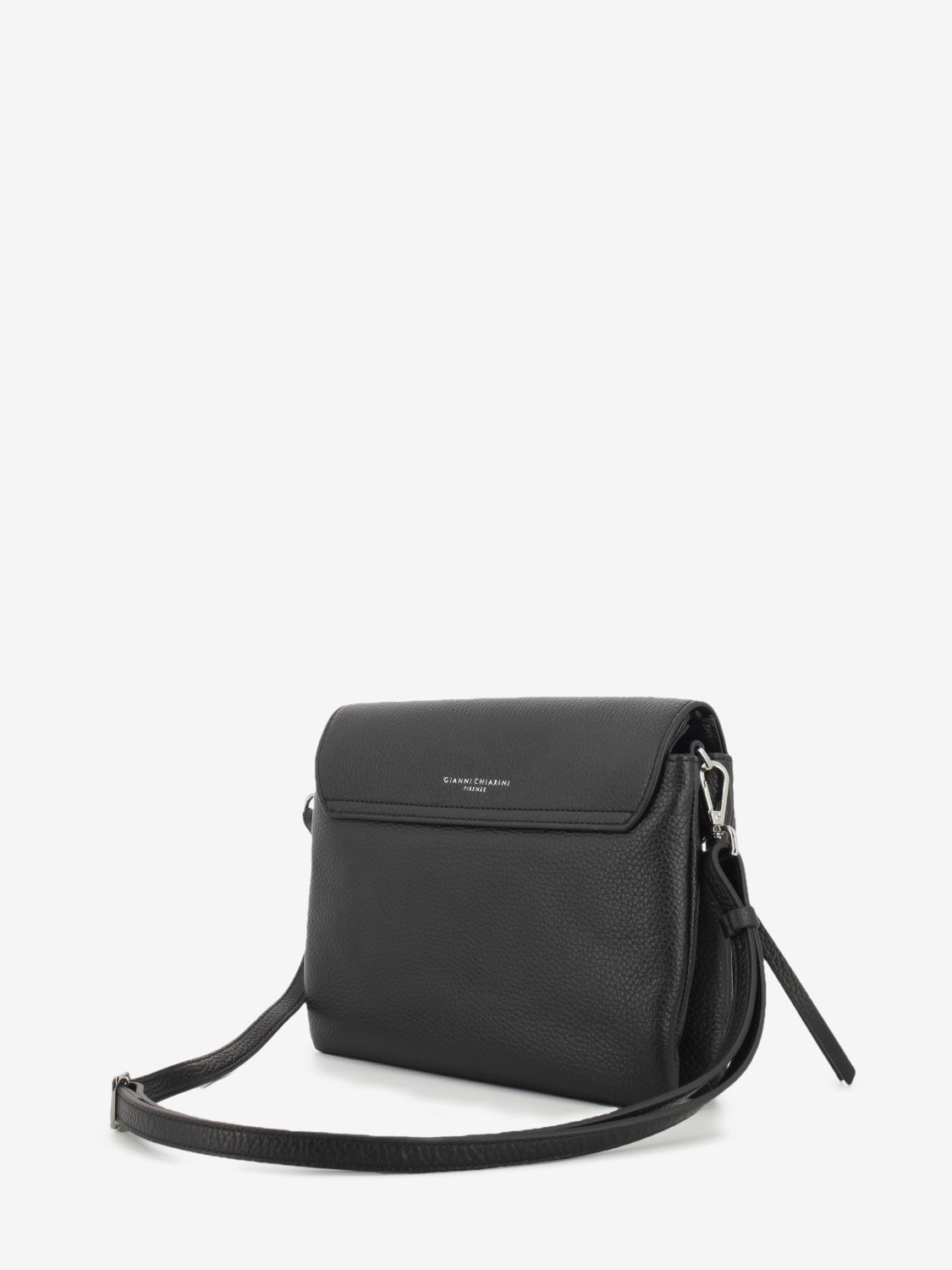 Three black leather bag