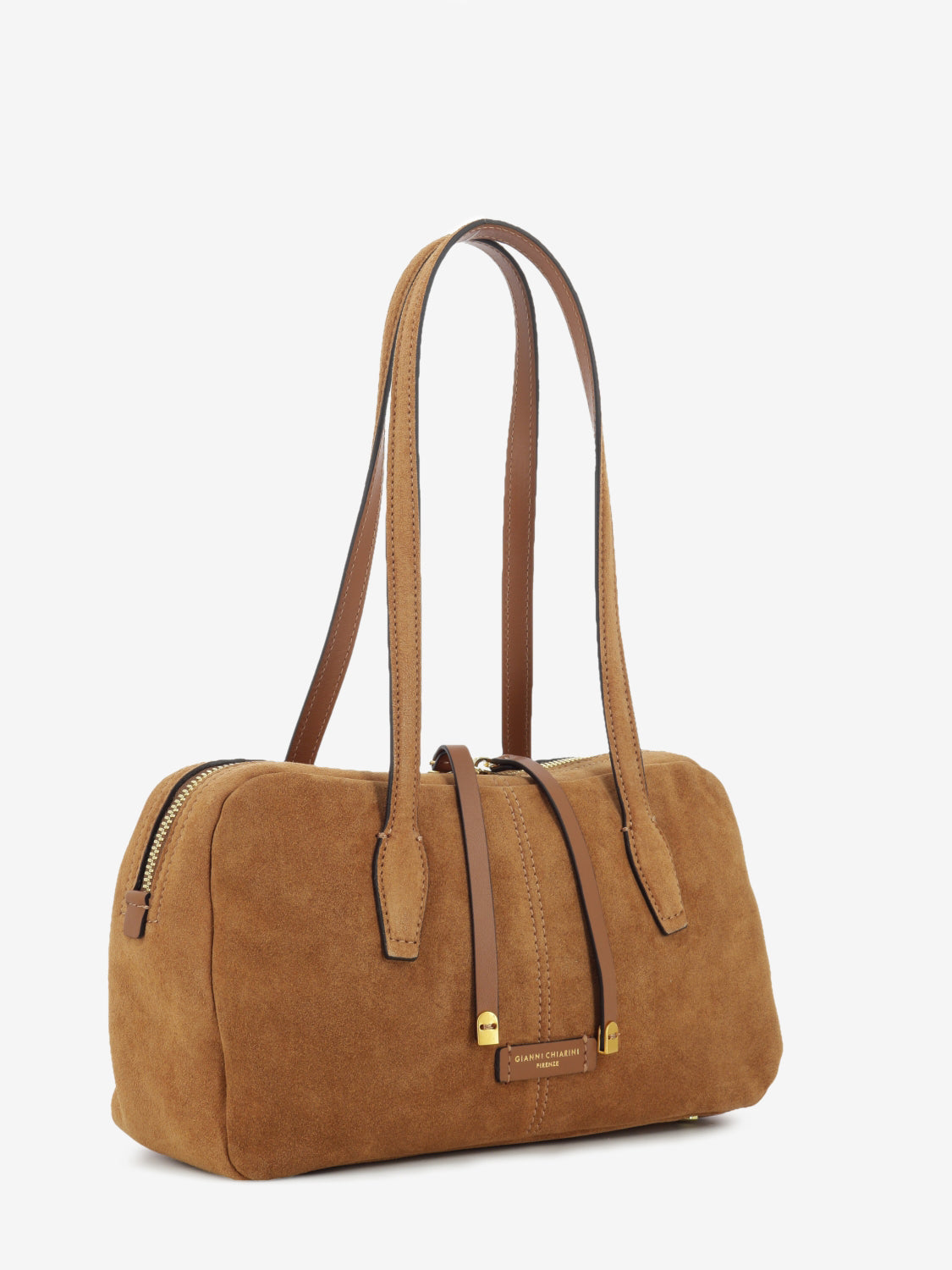 Borsa in suede Aryna caramel