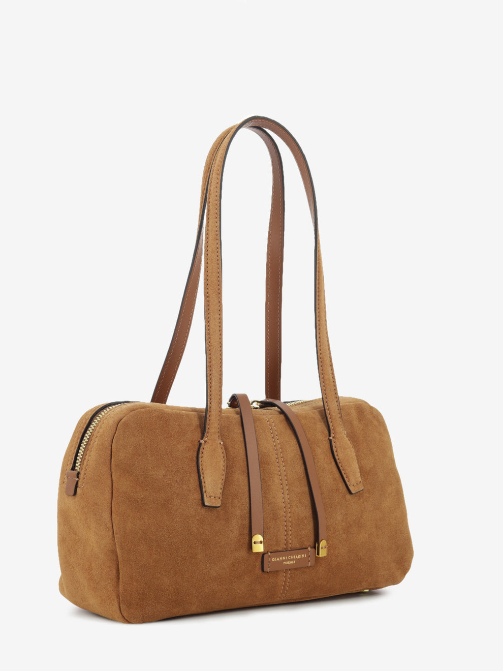 Borsa in suede Aryna caramel