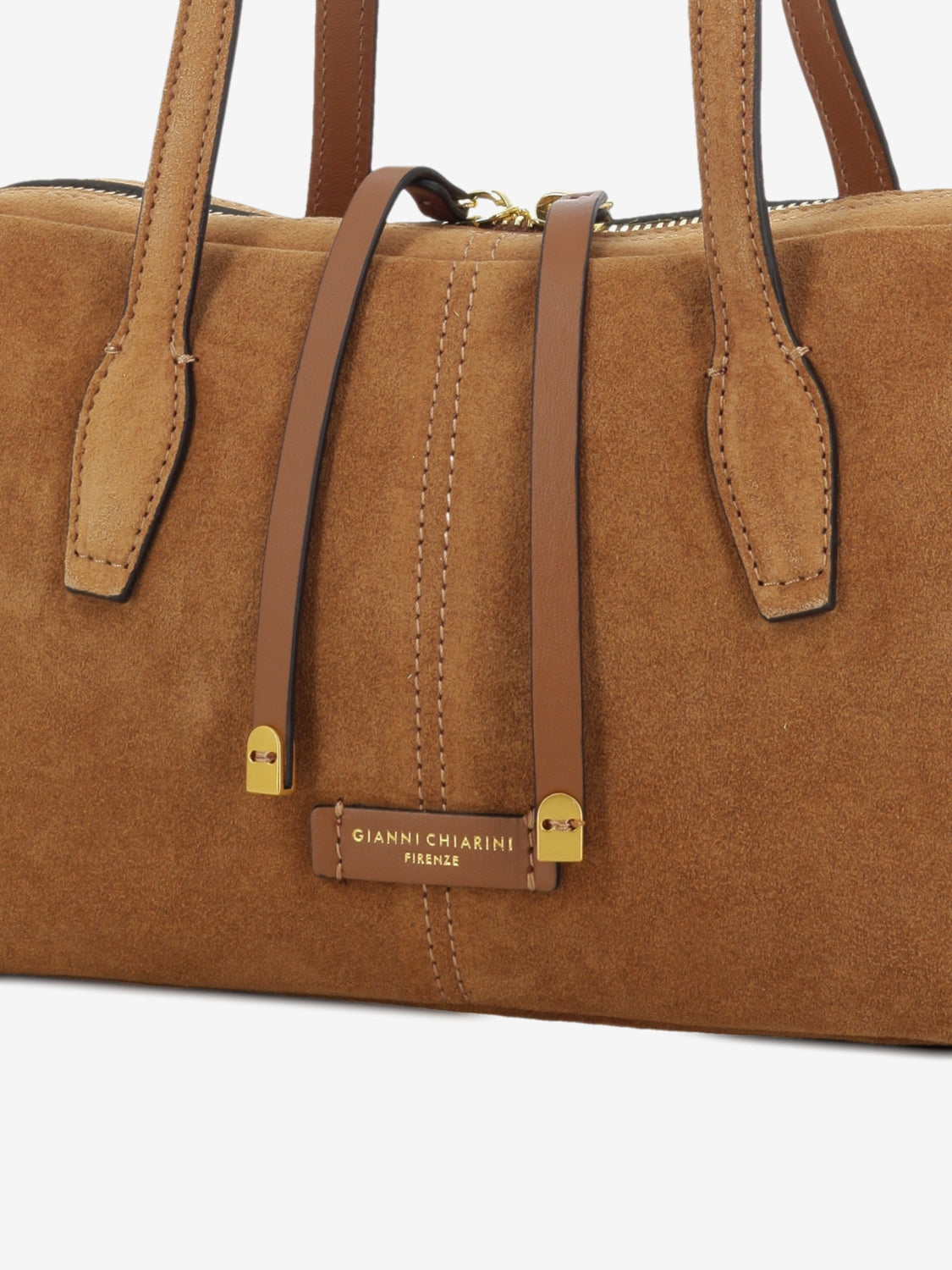 Borsa in suede Aryna caramel