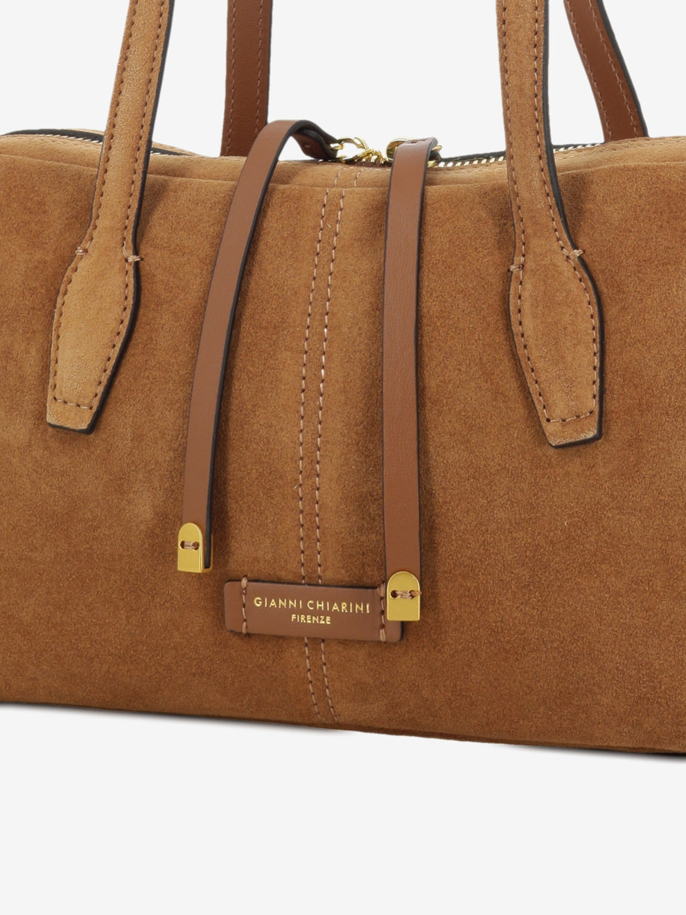 Borsa in suede Aryna caramel