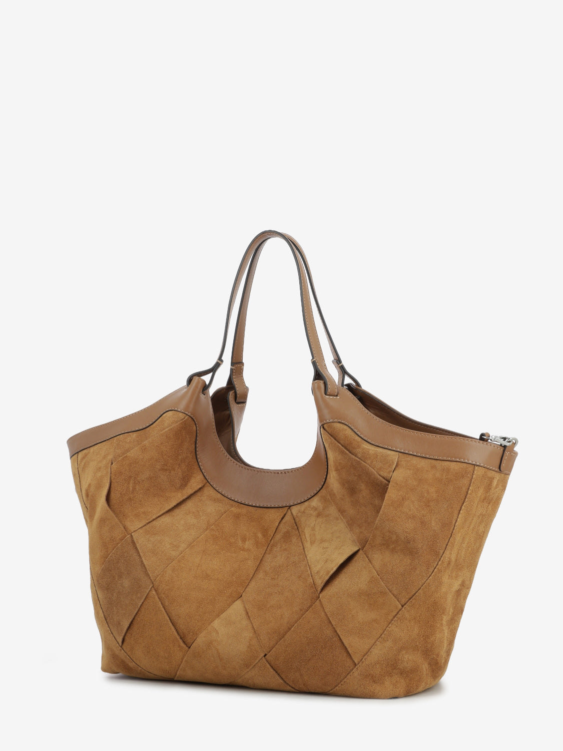 Borsa in suede Dua caramel