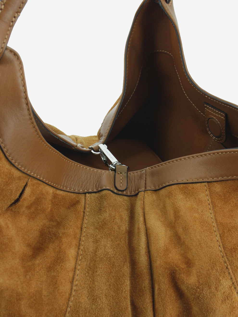 Borsa in suede Dua caramel