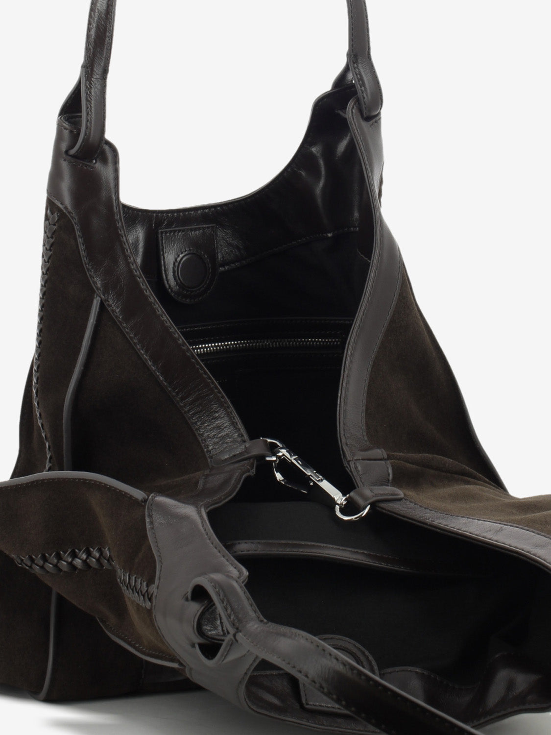 Borsa in suede Dua espresso