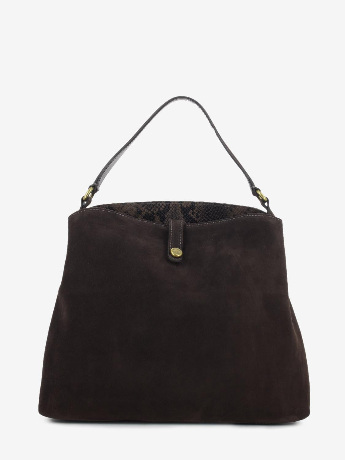 Borsa in suede Fiona L moka