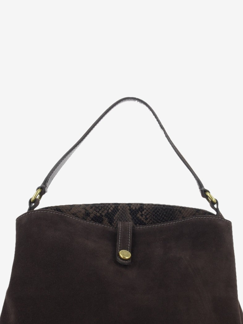 Borsa in suede Fiona L moka