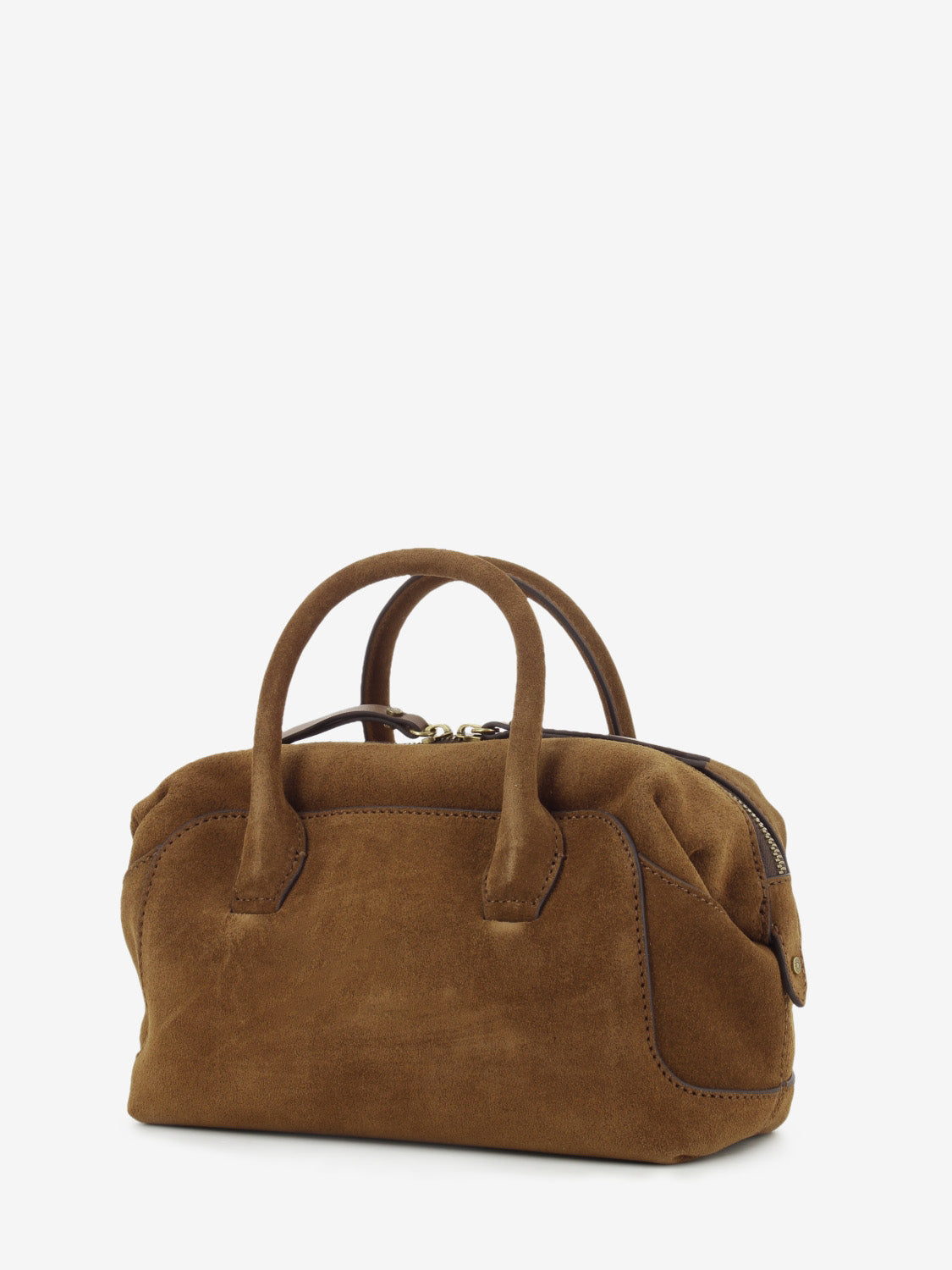 Borsa in suede Gemma cognac