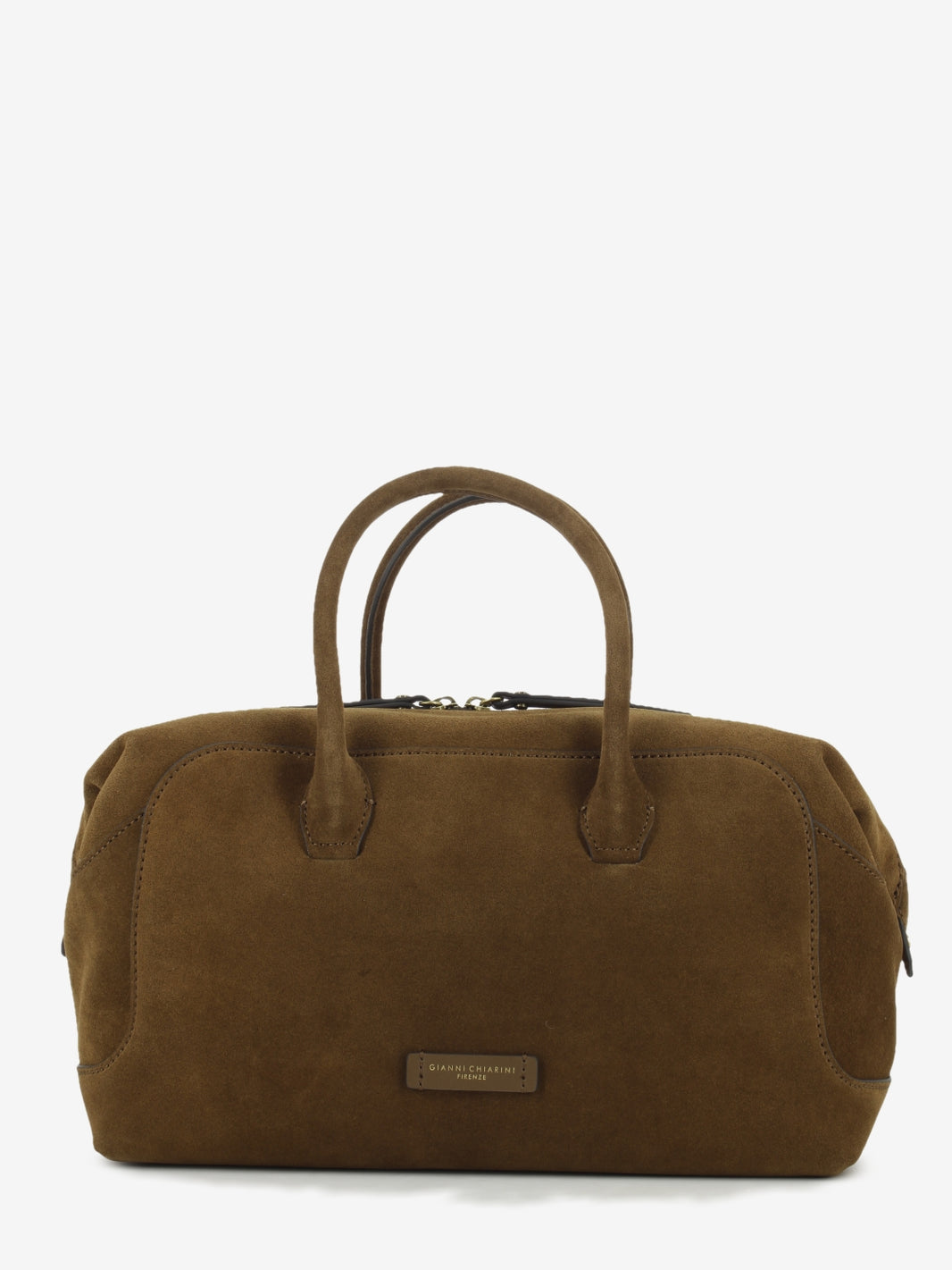 Borsa in suede Gemma cognac