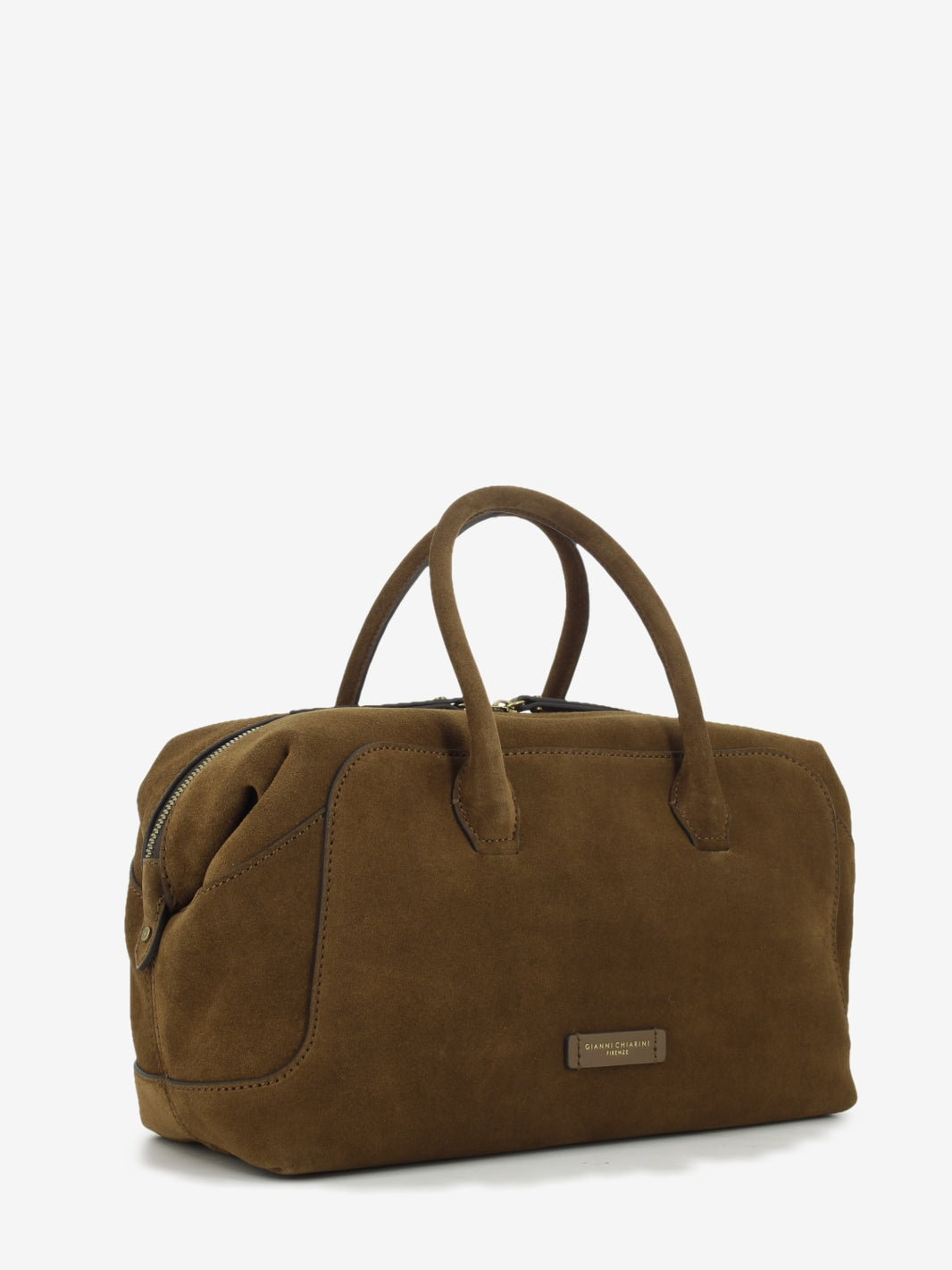 Borsa in suede Gemma cognac