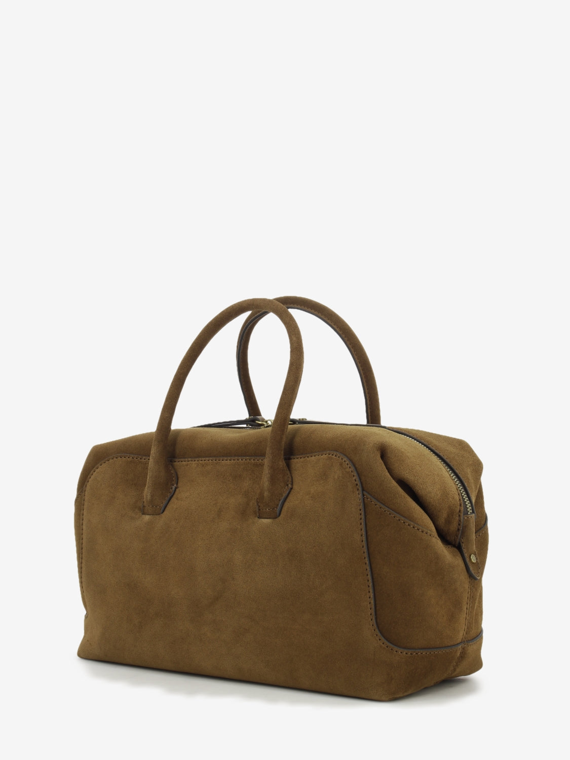 Borsa in suede Gemma cognac