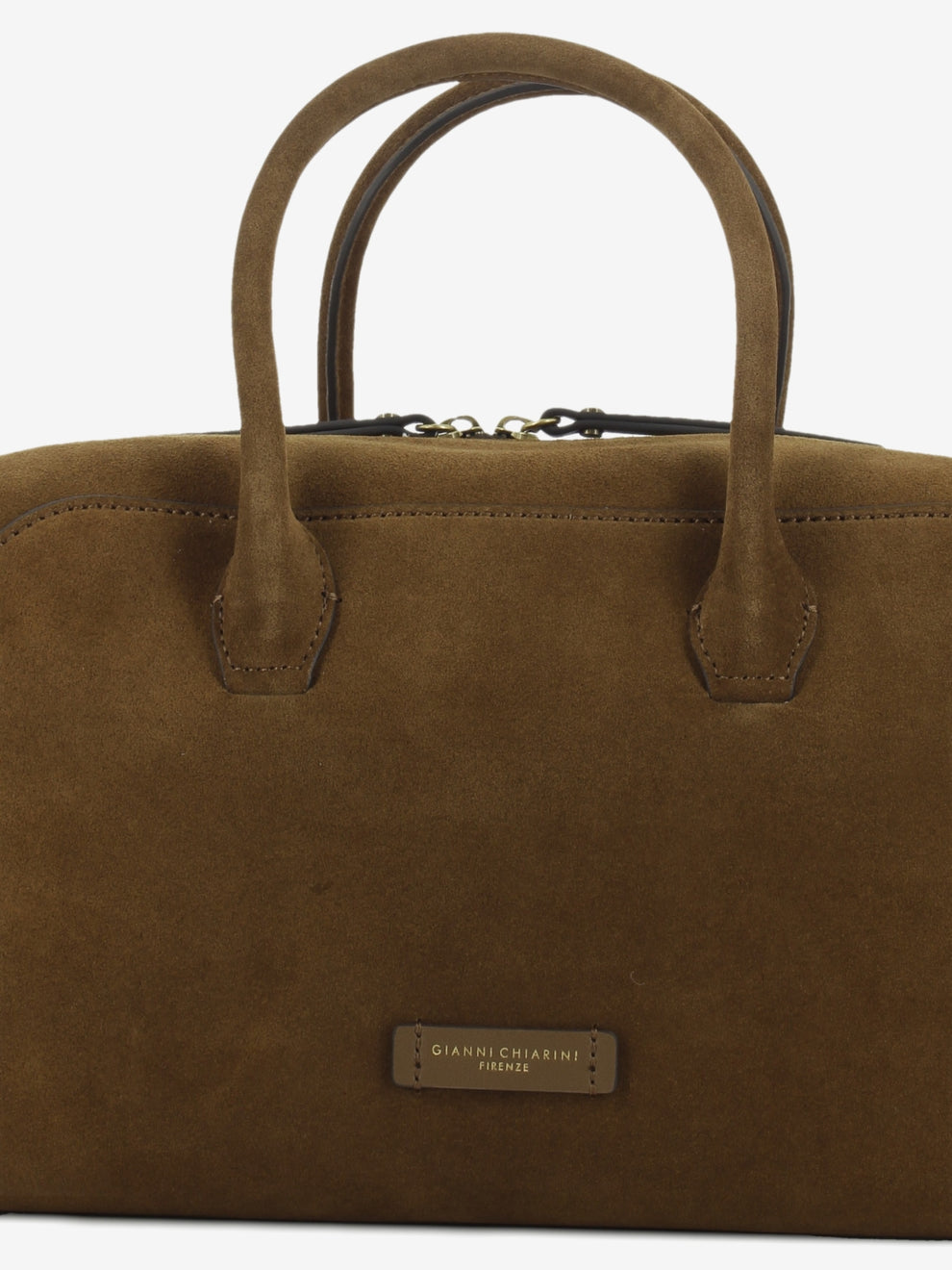 Borsa in suede Gemma cognac